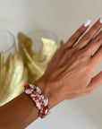 bracciale gioiello rosa