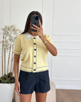 Maglia botton gialla