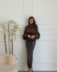 camicia fly marrone