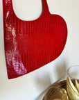 Borsa cuore rosso
