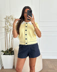 Maglia botton gialla