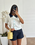 Maglia botton bianca