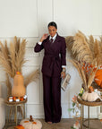 tailleur cute bordeaux