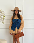 top fiocco denim