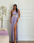 Abito lurex glicine