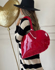 Borsa cuore rosso