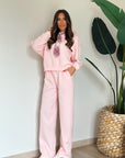 Coordinato con cravatta rosa