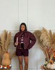 giacca faby bordeaux