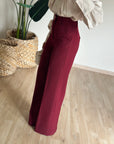 Pantalone sophia bordeaux