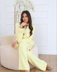 Tailleur piume gialli