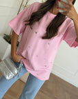 Maxi shirt rosa