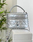 Bauletto camelia argento