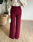Pantalone sophia bordeaux