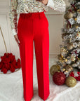 Pantalone sophia rosso