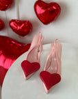 Tacchi con cuore rosa