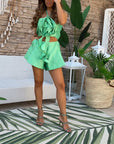 Pantaloncino lumina verde