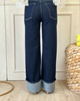 Denim con piegone
