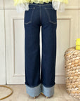 Denim con piegone