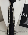 Cravatta perle e strass