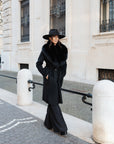 Cappotto fox nero