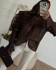 camicia tresy marrone