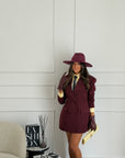 Giacca/abito zirbel bordeaux