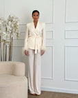 Tailleur piume crema
