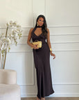 abito sophia marrone