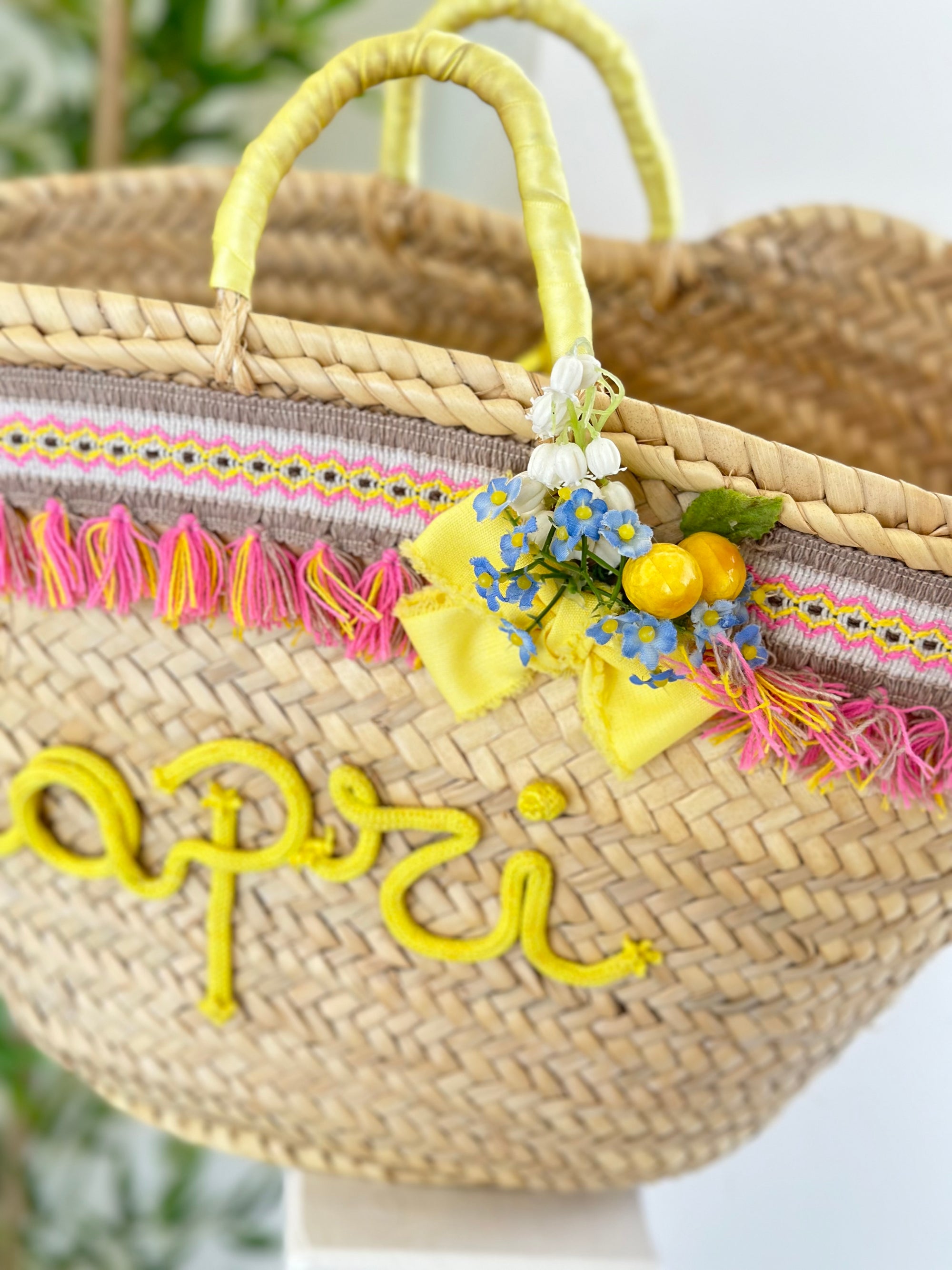 Borsa in paglia capri