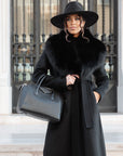 Cappotto fox nero
