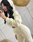 Coordinato crop giallo