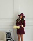 Giacca/abito zirbel bordeaux