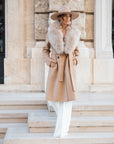 Cappotto fox biscotto
