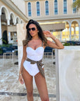 Costume intero bianco