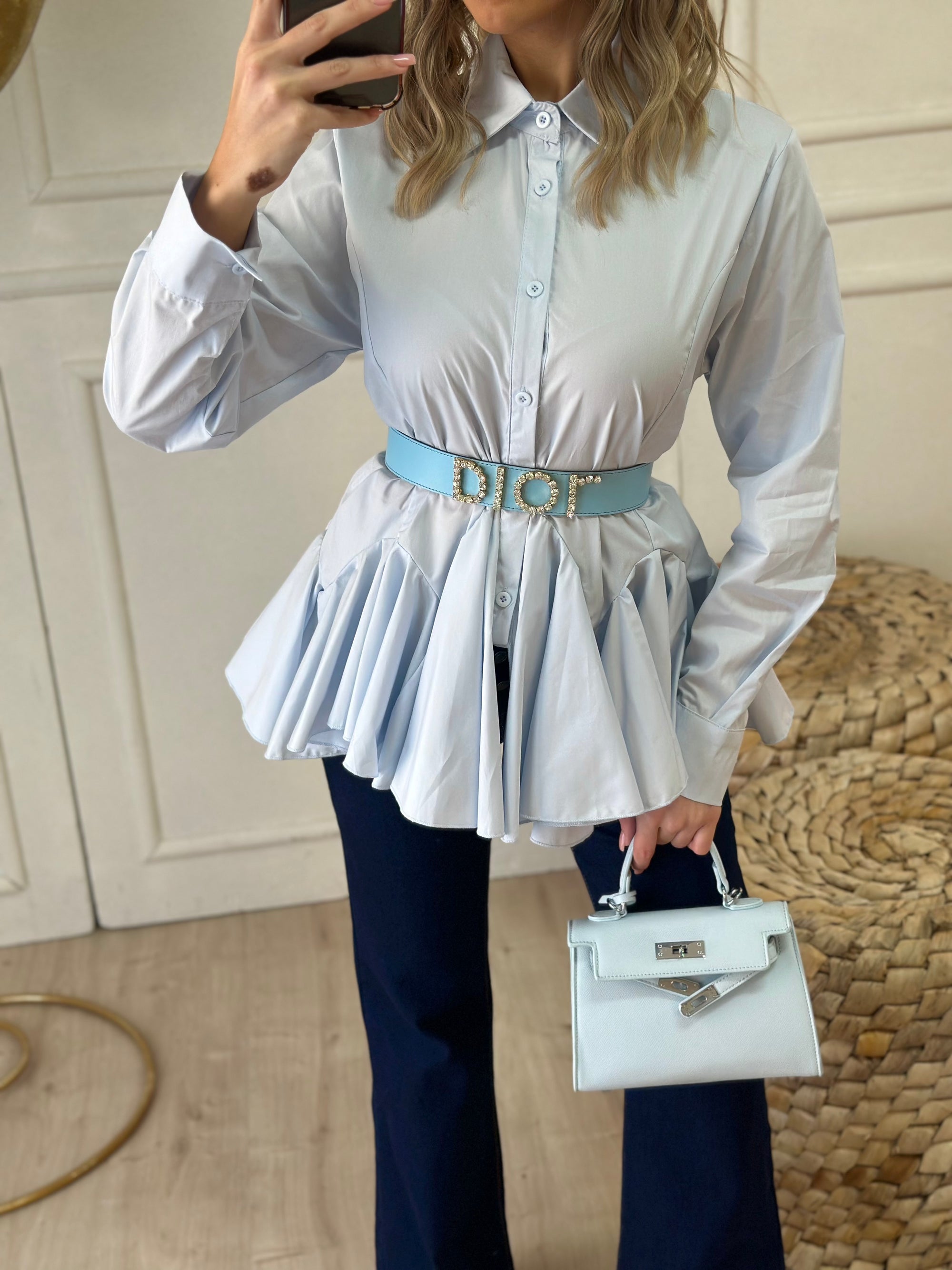 camicia balze