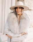 Cappotto fox ghiaccio