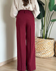 Pantalone sophia bordeaux