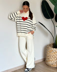 coordinato love panna