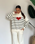coordinato love panna