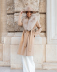 Cappotto fox biscotto