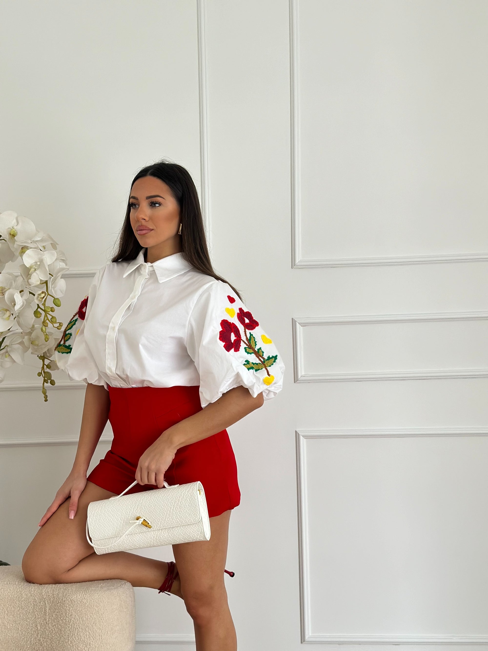 camicia bon ton bianca