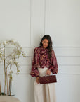 camicia particular bordeaux