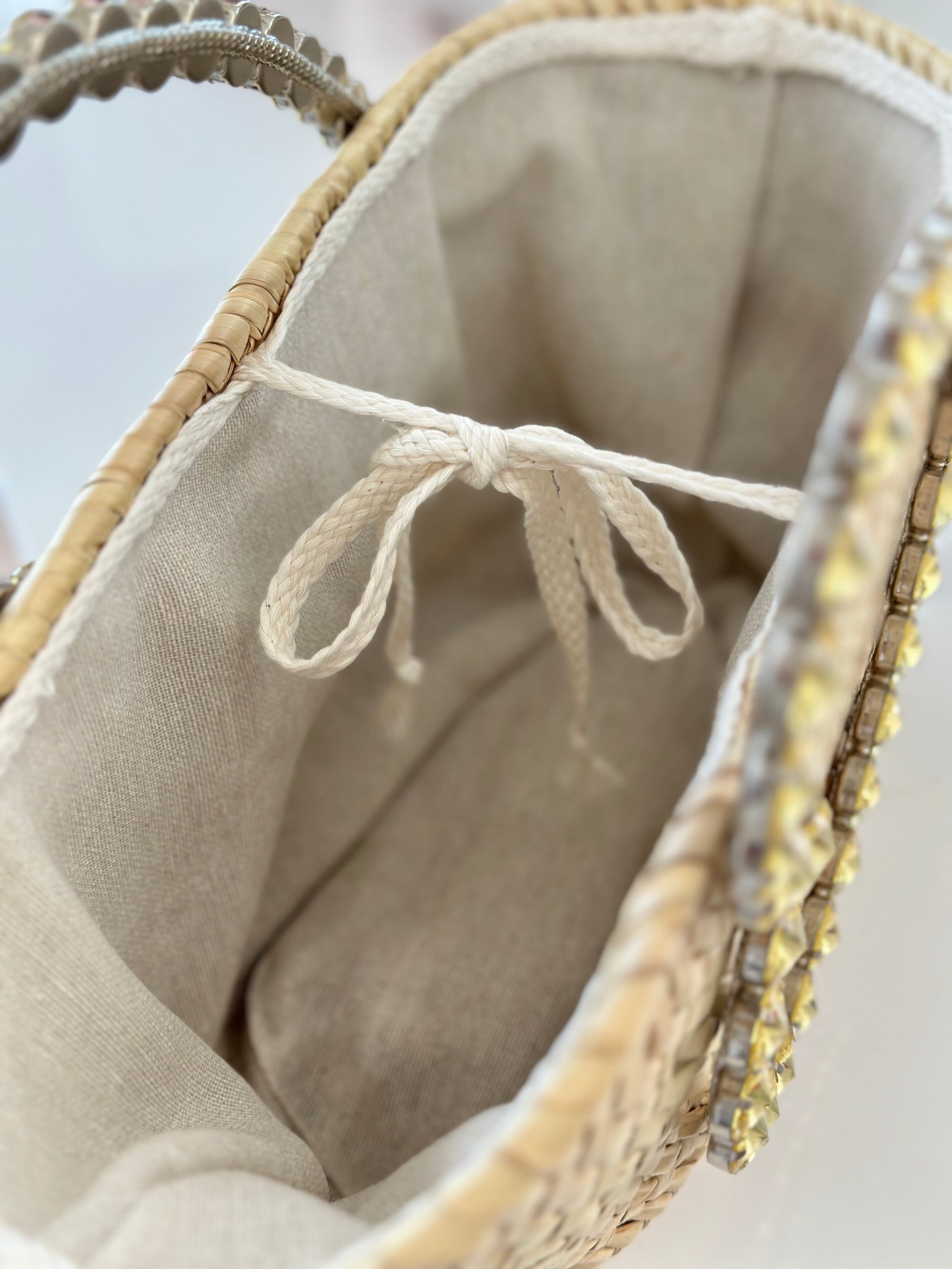 Borsa in paglia piccola luxury