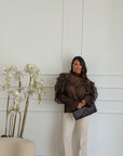 camicia tresy marrone