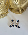 Orecchini gioiello blu