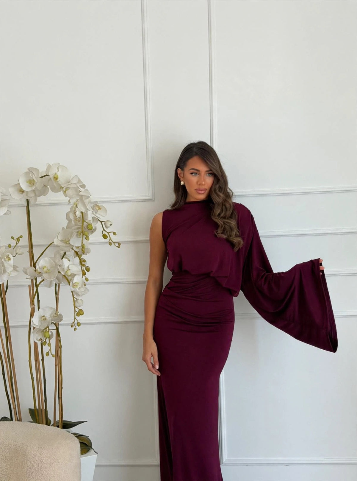 Abito elsa bordeaux