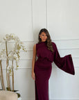 Abito elsa bordeaux