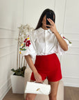 camicia bon ton bianca