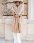 Cappotto fox biscotto