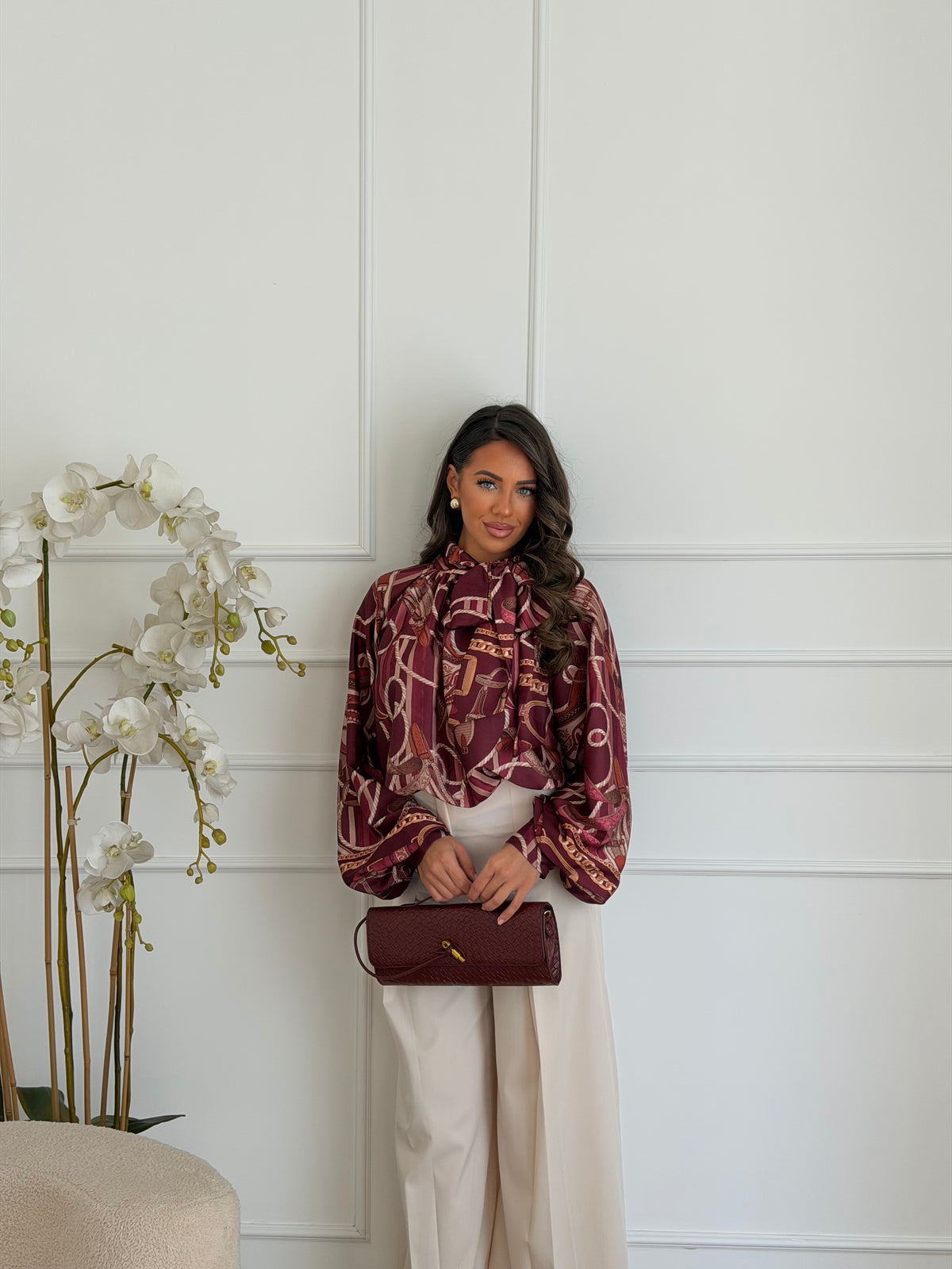 camicia particular bordeaux